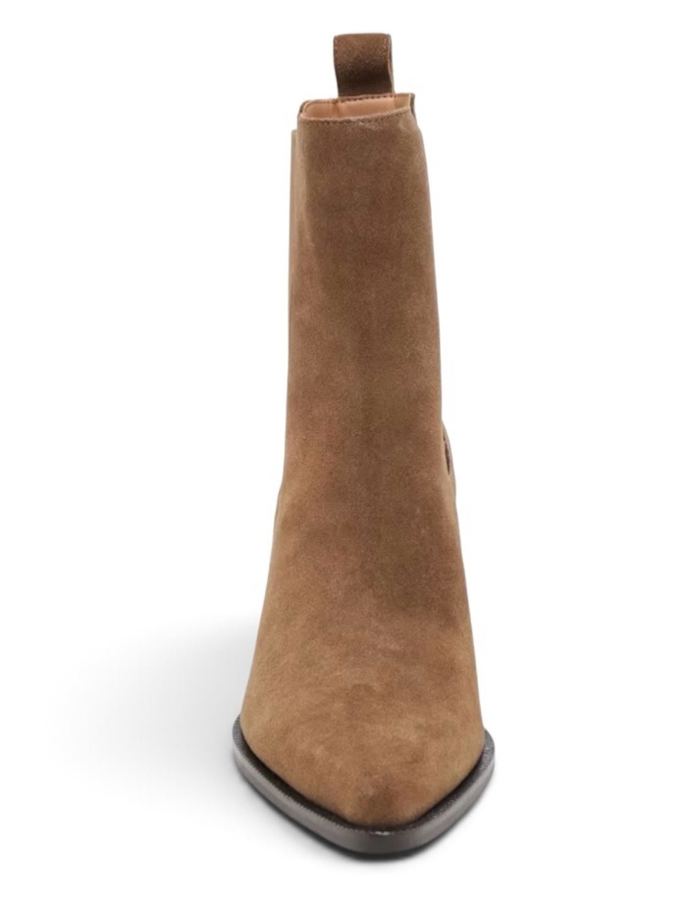NEW Dolce Vita Shadie Chestnut Waterproof Suede Leather Chelsea Boots 8.5 NWOB - Picture 3 of 16